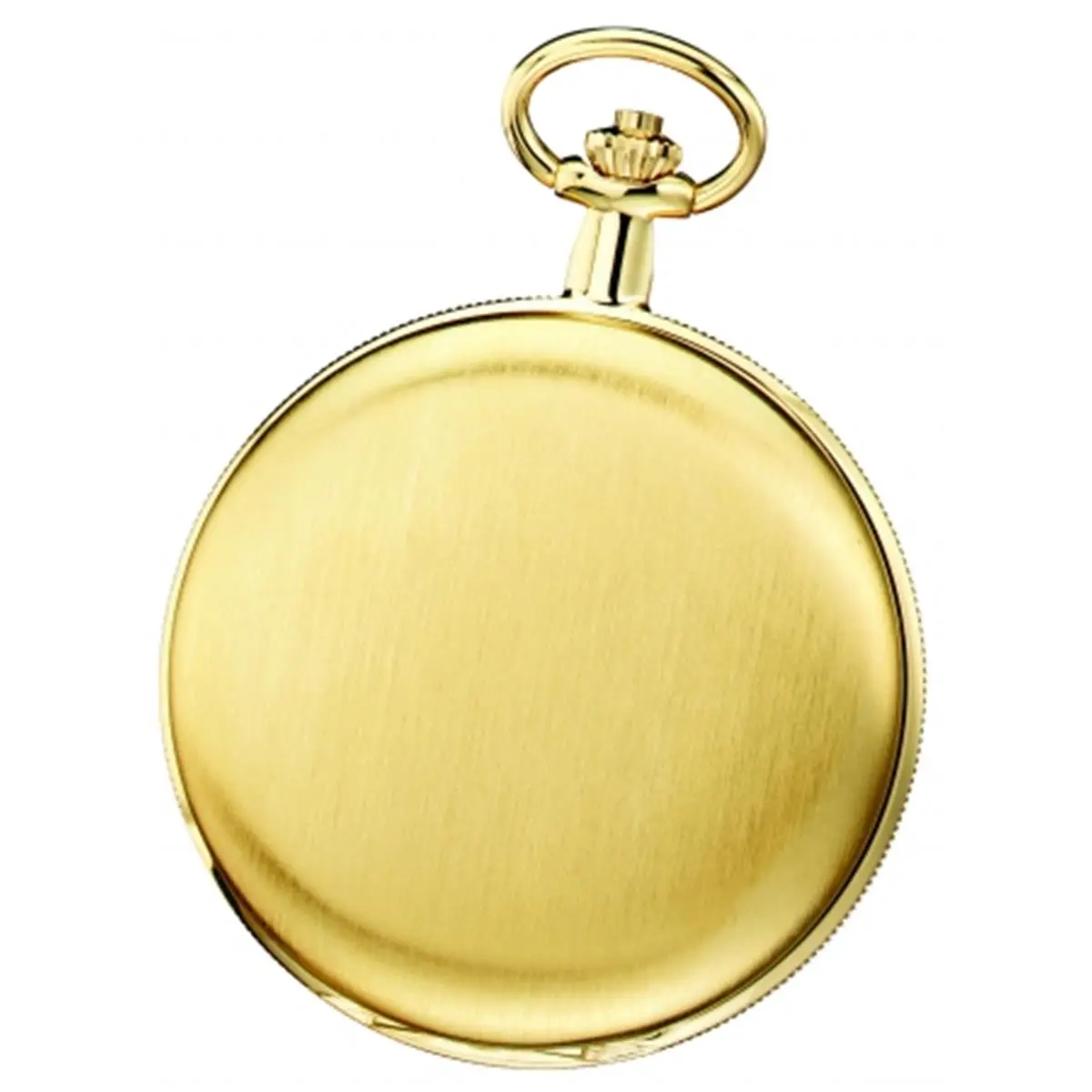 Charles-Hubert- Paris Brass Gold-Plated Mechanical Hunter Case Pocket Watch #