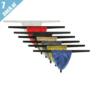 Men's Thongs 7 Pack with Large Pouch Cut-Out Design in Assorted Colors for Comfort and Style Assorted Colors Comfortable Underwear