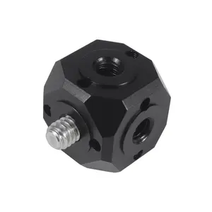 Feichao Universal Tripod Screw Hole Adapter, Magic Cubic Mount for Magic Arm, Flash Vlog Video Fill Light, Microphone Extension Mount Head