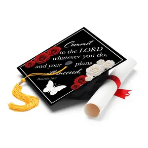 Commit to the Lord Whatever You Do Graduation Cap Topper