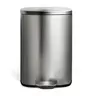 Nine Stars 13-Gallon Step-on Stainless Steel Tr ash Can