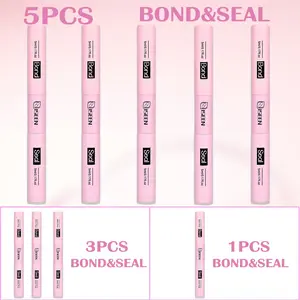 Lash Cluster Glue, 1pc/3pcs/5pcs Waterproof Bond & Seal Eyelash Glue for Clusters, Black Long-Lasting 72H Eyelash Adhesive