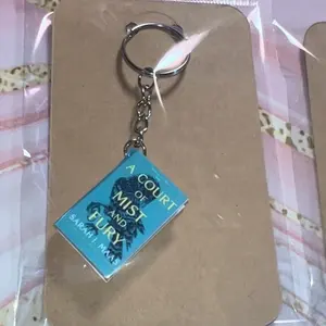 Mini book keychain