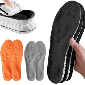 6Pairs 4D Insoles - 4D Cloud Technology Insole - Super Soft Comfortable Shock Absorbing Lightweight Cushioned Soles Sports Insoles