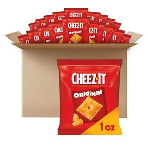 Cheez-It Cheese Crackers, Baked Snack Crackers, Lunch Snacks, Original (40 Packs) Crispy Crunchy