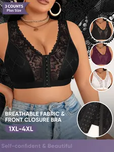 Women's Lace Bra Set, Breathable Backless Design, Medium Support, Regular Length, All Season Wear, Comfortable Everyday Bras