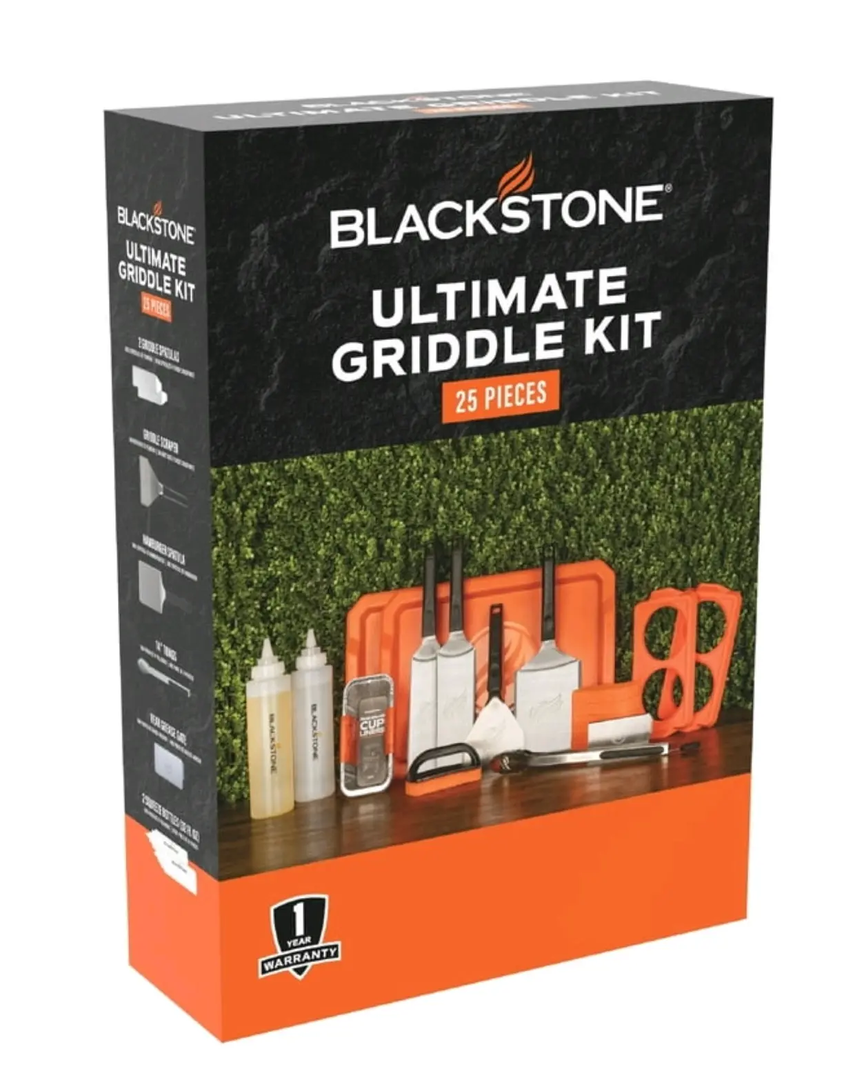 Blackstone Ultimate Griddle Kit 25-Piece Set with Stainless Steel Tools for Outdoor Cooking and Grilling Model 5321 $55