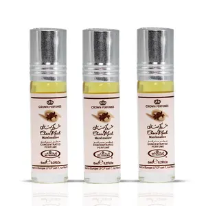 Choco Musk Marshmallow Perfume Oil CPO 6ML (0.2 OZ) by Al Rehab | Strawberry Stuffed Marshmallows, Dusted with Cocoa Kisses (Pack of 3)