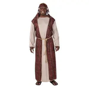 Men’s Deluxe Joseph Polyester Nativity Costume with Headpiece - One Size