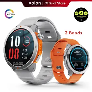 Aolon Navi R3 AMOLED GPS Outdoor Smartwatch for Men & Women, IP68 Waterproof, Voice Assistant, Weather Forecast, Stopwatch & Alarm, Shockproof Screen, Magnetic Charging, Silicone Strap, Ideal for Outdoor Activities. #SummerVibes outdoorfun