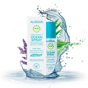 ALOESUN Sea Salt Spray for Volume & Hair Growth infused with Organic Lavender Oil | Texturing Spray for Men & Women | Hair Texture Spray for Fine Hair | Beach Wave Spray & Volumizing Spray | USA Made  | Travel Size