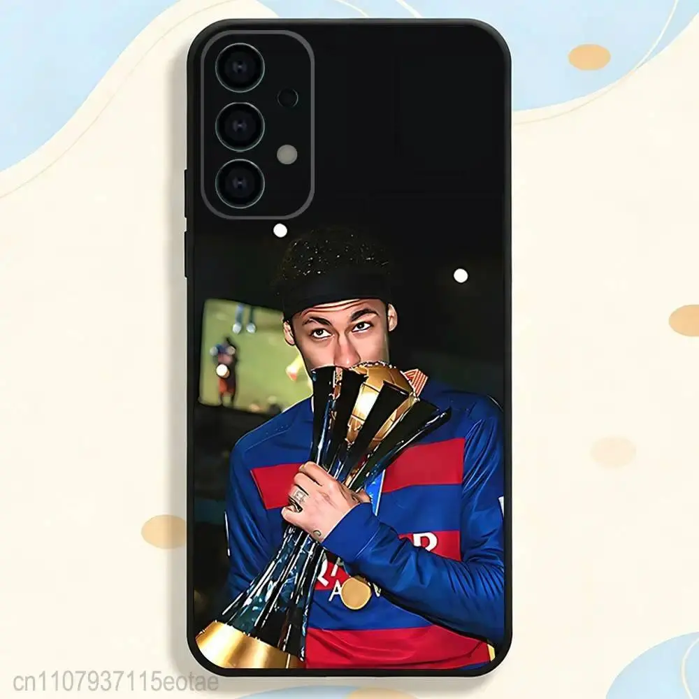 N-Neymar_S Customized Cool TPU Protective Cellphone Cover for Football Sports - Black Casing with Camera Protection, Accessory for Samsung S26,S25,S24,S23,S22,S21,A14,A15,A16,A35 Ultra,Plus,Fe,5G Smartphones