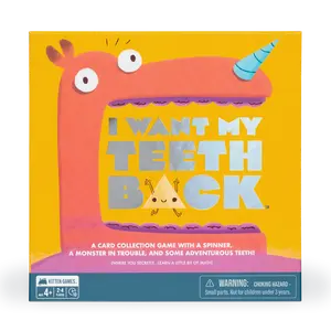 I Want My Teeth Back by Exploding Kittens - 57 Cards and Plenty of Pieces for Family Game Night - A Hilarious Strategy Game for Kids - Ages 4 and Up