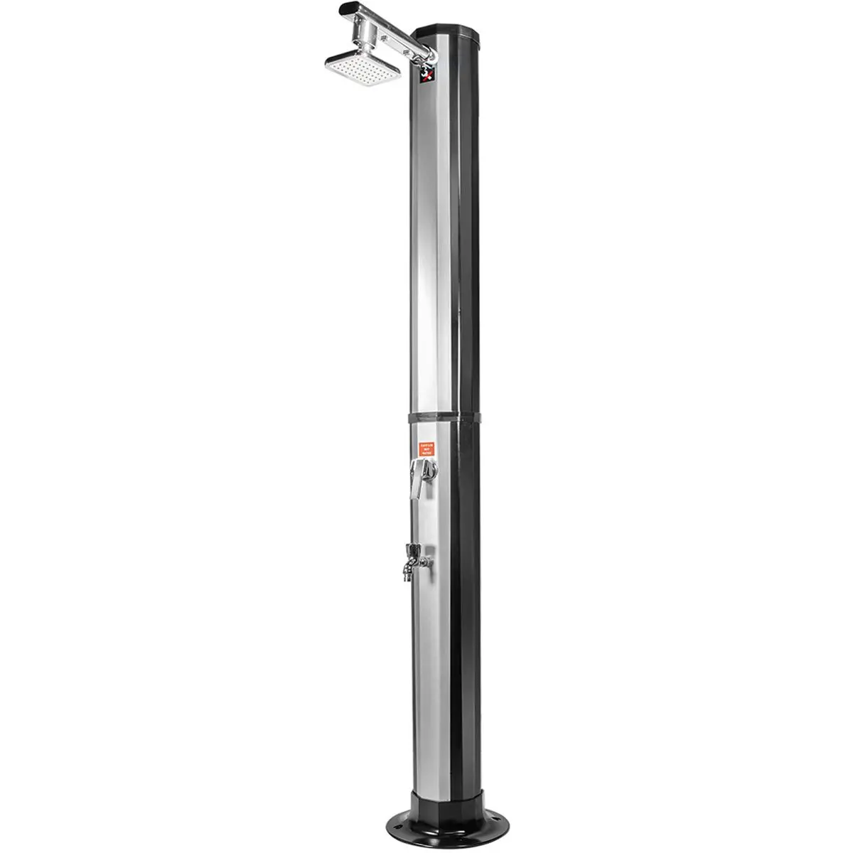 XtremepowerUS 10 Gal 2-Section Solar Heated Outdoor Shower with Shower Head, Easy Installation, Black - for Backyard, Poolside Use (Home Improvement, Garden, Pool & Hot Tub Supplies)