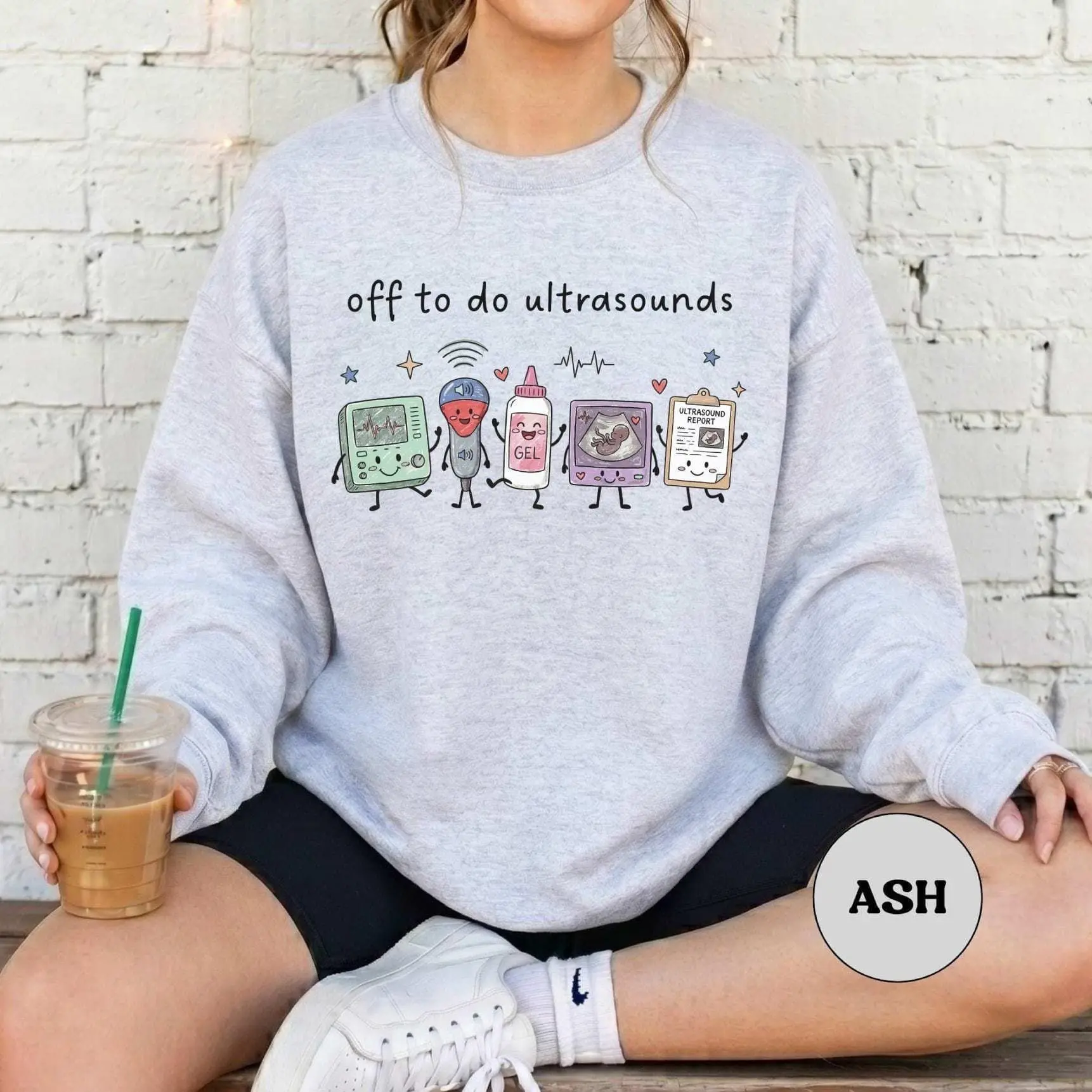 Funny Ultrasound Tech T-Shirt & Sweatshirt - OBGYN Nurse, L&D Radiologist Grad Gift, Cute Sonographer Student Midwife Tee