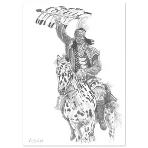 Osceola & Renegade | Florida State University | FSU | Seminoles | Sports | College Football | College Mascot | Art | Hand Drawn Portrait