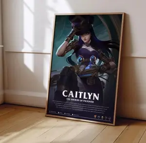 League of Legends Caitlyn Poster. LoL Poster Print. Gaming Poster Unframed #98