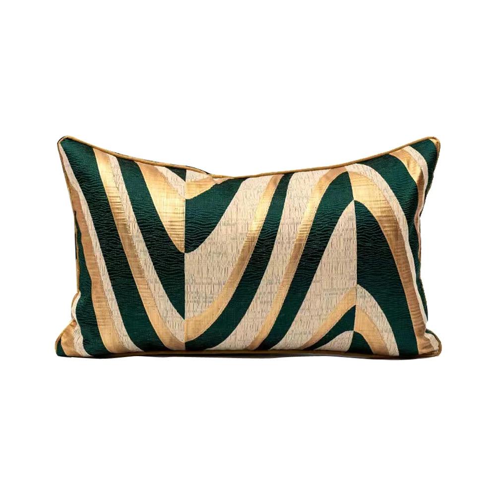 Contemporary Geometric Polyester Pillow Cover - Abstract Nordic Stripes, Stripe Patterns Cushion Case for Sofa