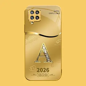 Suitable for [Galaxy A42 5g] high-end phone case🤩，choose from 26 letters of the English alphabet, each with an exquisite auspicious cloud pattern to bring you good luck YM99