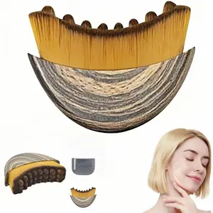 Lymphatic Contour Face Brush, LymphaticBrush Set-1 Brush With Box, Contour FaceBrush For Lymphatic Drainage, LymphaticDrainage Massager, Ergonomically Designed ToFit The Skin Precisely