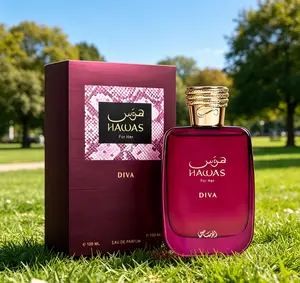 Hawas For Her Diva EDP 3.38 Fl Oz 100ml Elegant Glamorous Women Perfume Rich Layered Long Lasting Feminine Scent Daily Party Dating Fragrance