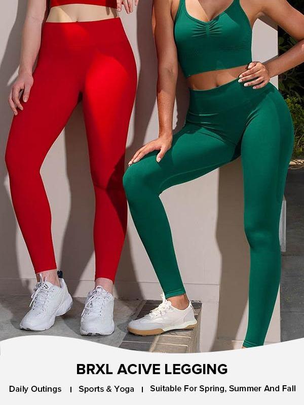 High-Waisted Yoga Pants for Women - Seamless Tummy Control fall Outfits& Butt Lifting Workout Leggings #Parati #GymWorkout #TikTokMadeMeBuyIt #outdoorfun#warmupforholiday#tiktokmademebuyit-1