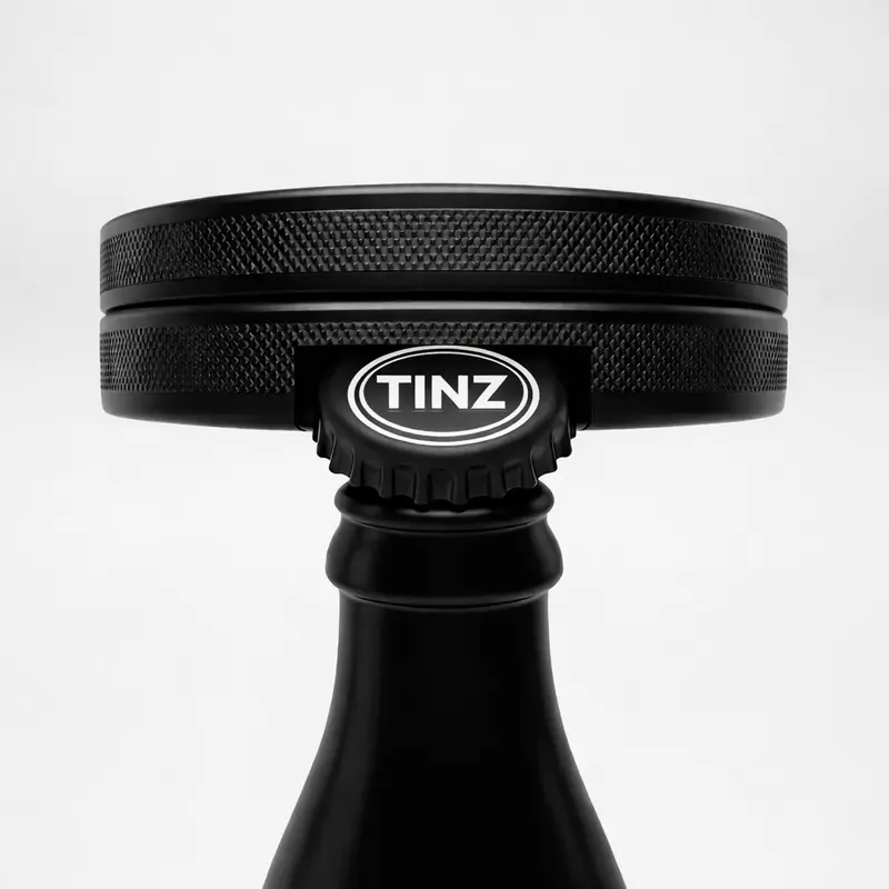 Tinz Cans - Zyn Can Bottle Opener Slim Metal Holds 30 Pouches Water Resistant Metal Snus Can Tactical Grip