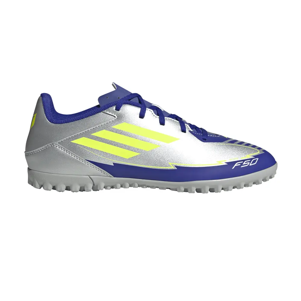 adidas Mens F50 Club Messi Turf Soccer Cleats  - Blue, Silver