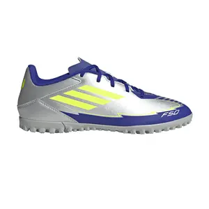 adidas Mens F50 Club Turf Soccer Cleats  - Blue, Silver