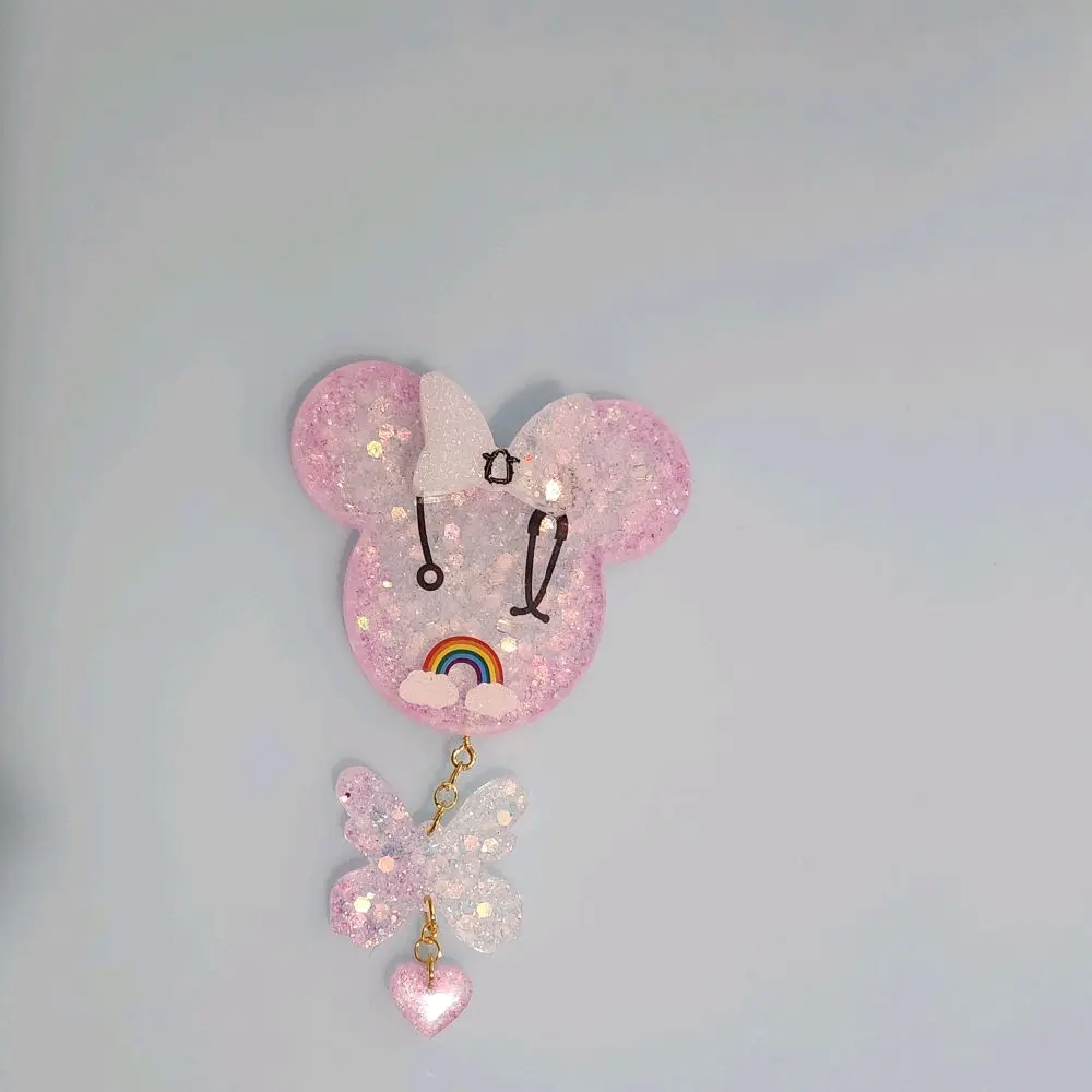 Customizable Badge Buddy with Bow - Horizontal or Vertical Design for Healthcare, Teachers, and Dental Workers - Ideal for Gifting