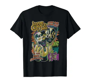 ICP Dark Carnival Colorful Collage Distressed Hip Hop T-Shirt funny irish friend wash cotton shirt gachiakuta merch graphic tee