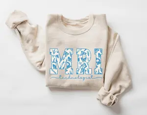 MRI Tech Sweatshirt • MRI Technologist Skeleton Pattern Sweater • MRI Tech Gifts • Magnetic Resonance Imaging Tech Group • Radiology hoodie