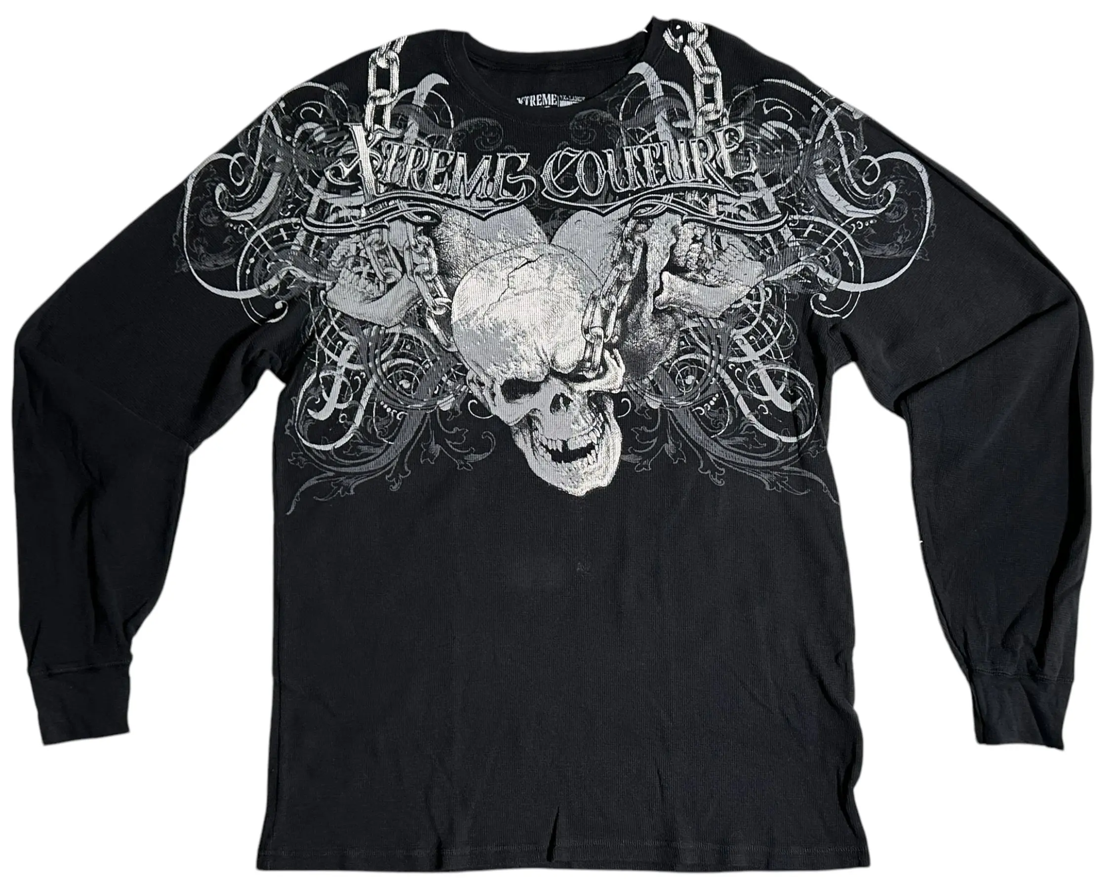 Xtreme Couture by Affliction Men's Cotton Round Neck Graphic Thermal Shirt - Whiplash Menswear Top