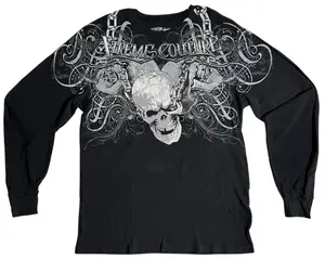 Xtreme Couture by Affliction Men's Thermal Shirt WHIPLASH