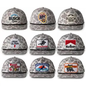 Full Limited Camo Trucker Hats Collection | Vintage Patch Snapback Caps | Outdoor, Hunting & Racing Style Mesh Hats | Multi-Design USA Heritage Collection