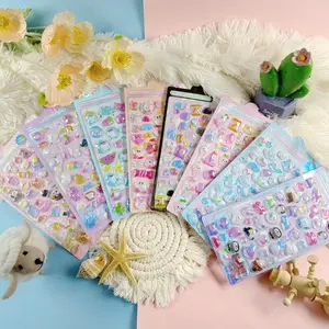 3D Cartoon Animal Rabbit Candy Stickers, High-Quality Decals for Scrapbook, DIY Notebook, Phone Decoration, Cute 3D Embossed Stickers