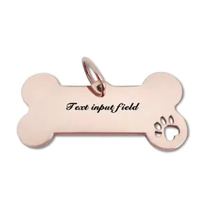 (POD) Custom Dog Bone Accessories [Gift Box Packaging], DIY Personalized Engraving, Pet ID Tags（Send us a message）