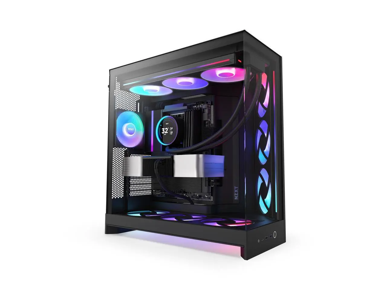 NZXT CM-H92FB-R1 Black tinted tempered glass Mid-Tower Case (Computer Cases - ATX Form) NZXT CM-H92FB-R1 Black tinted tempered glass Mid-Tower Case (Computer Cases - ATX Form)