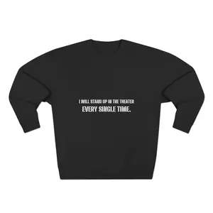 Women's Printed Long Sleeve Casual Pullover Crewneck Tee - For Theater Super Fans