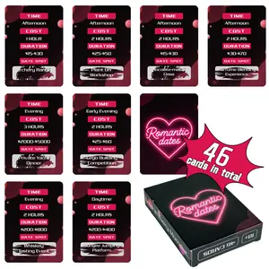 46 Couple Scratch-Off Cards with Fun Date Themes, Interactive Games for Couples, Adult Toys