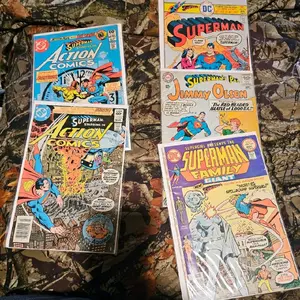 Vintage Superman Comics - Lot of 5 Collectible Comic Books for Superman Fans