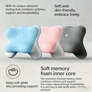1 Bed Pillow, Universal Ergonomic Support Cushion for Adults, Multi-Functional Pillow with Neck Support for Sitting & Reading, Removable and Washable Pillow Cover