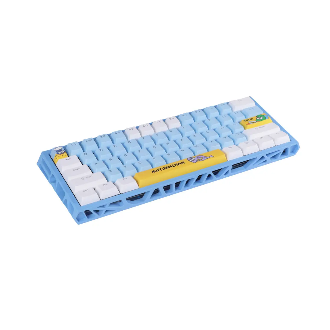 KAVLORN NC/NJ 61-Key Cutout Magnetic Switch Mechanical Gaming Keyboard, Full-Keyset Hot-Swappable, 17-Color ARGB Lighting, PBT Keycaps, 0-3.5mm Adjustable Actuation, Light Up Keyboard for Gaming & Work