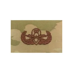 US Air Force Explosive Ordinance Disposal EOD Supervisor Senior OCP Spice Brown Sew-on Badge