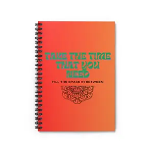 Take Time Dural Notetaking Journal Spiral Notebook - Ruled Line  jjk  notebooks