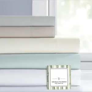 Sheet Set, Rayon from ,  & Durable, Luxuriously Soft Bedding (Charcoal, )