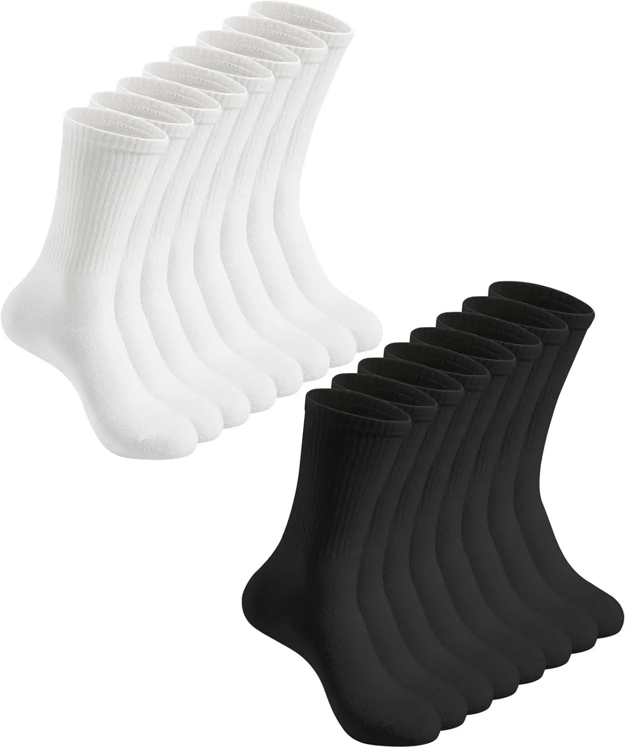 3-12 Pairs Womens Crew Lightweight Thin Calf Socks Size 6-11 | Lightweight thin crew calf socks for women, soft breathable comfort, perfect fit, durable everyday wear great value.