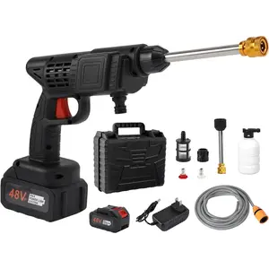 Cordless Electric Pressure Spray Gun – The Ultimate Spring Cleaning Tool for Cars,Patios,Solar Panels & Outdoor Gear