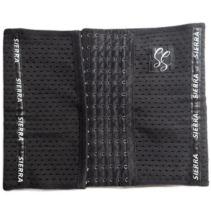 Sierra Snatched Signature Waist Trainer - Hourglass Compression Faja for Snatched Waist & Tummy Control Wrap - Black