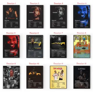 [Sale Up To 40%] [Unframe] Key Glock Album Posters, Memphis Trap Rap Wall Art, Paper Route Hip Hop Aesthetic Decor, Modern Album Cover Artwork, Music Room Decor, Gift for Fans